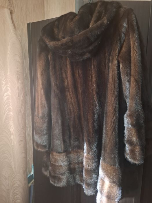 Шуба норковая трапеция