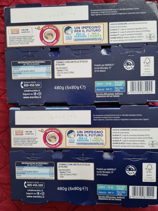 Ton Mareblu  6×80 g