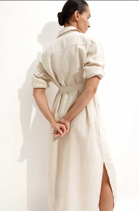 Новые платья H&M, лен/хлопок, размер L (50/56) / XL(54/60)