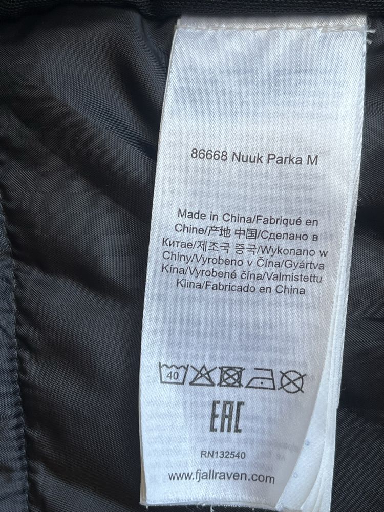 FjallRaven : Nuuk Parka Jacket - размер М/Л Оригинал