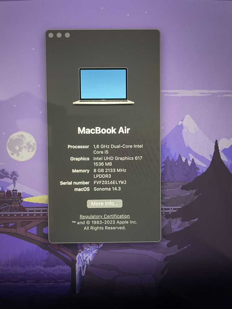 Macbook Air 2019 13” A1932
