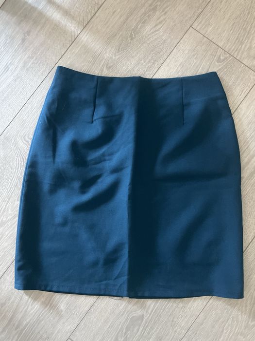 Fusta albastru petrol office