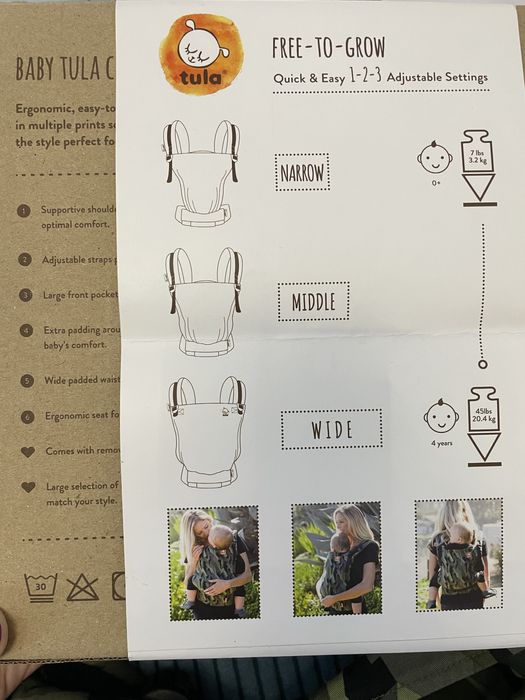 Ергономична раница за бебеносене Tula Free To Grow