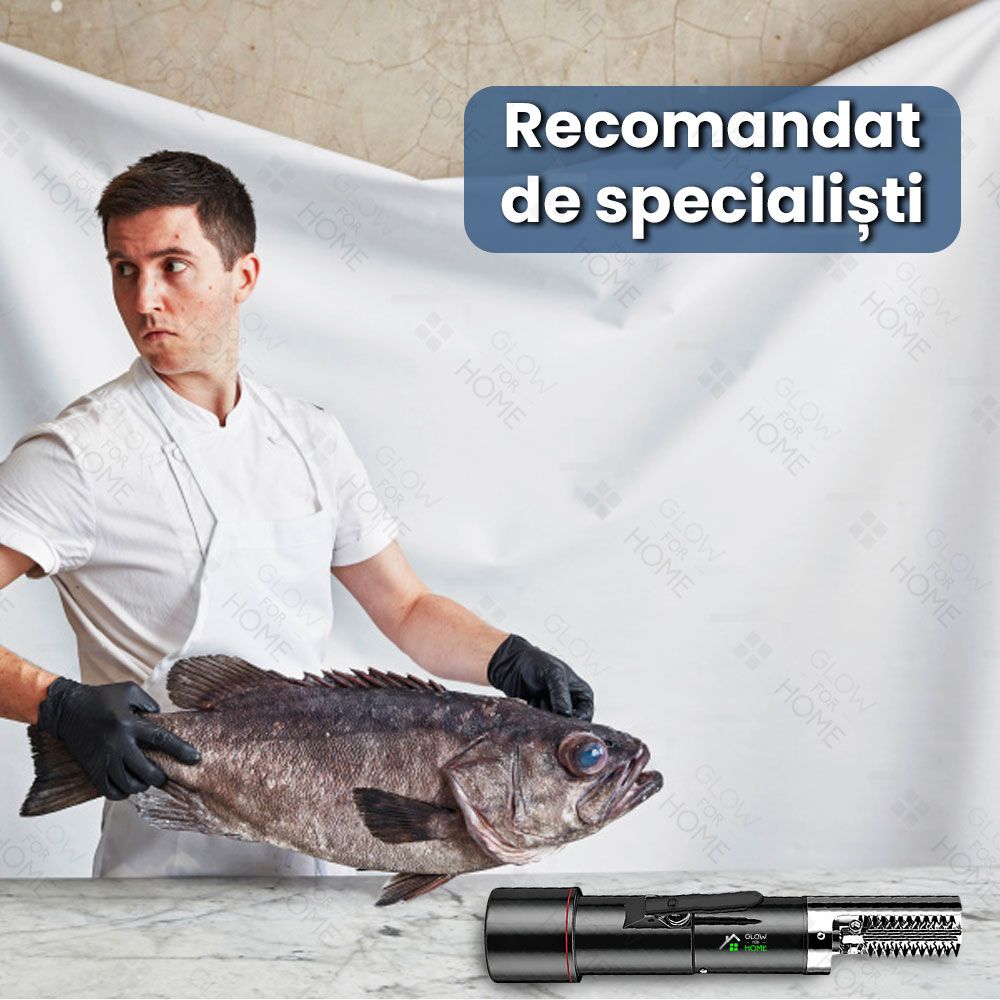 Aparat electric de curatat solzi de peste, Lame din inox