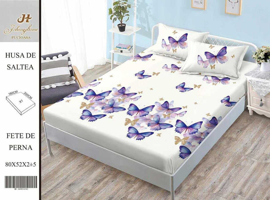 Husa de pat+ două fețe de perna