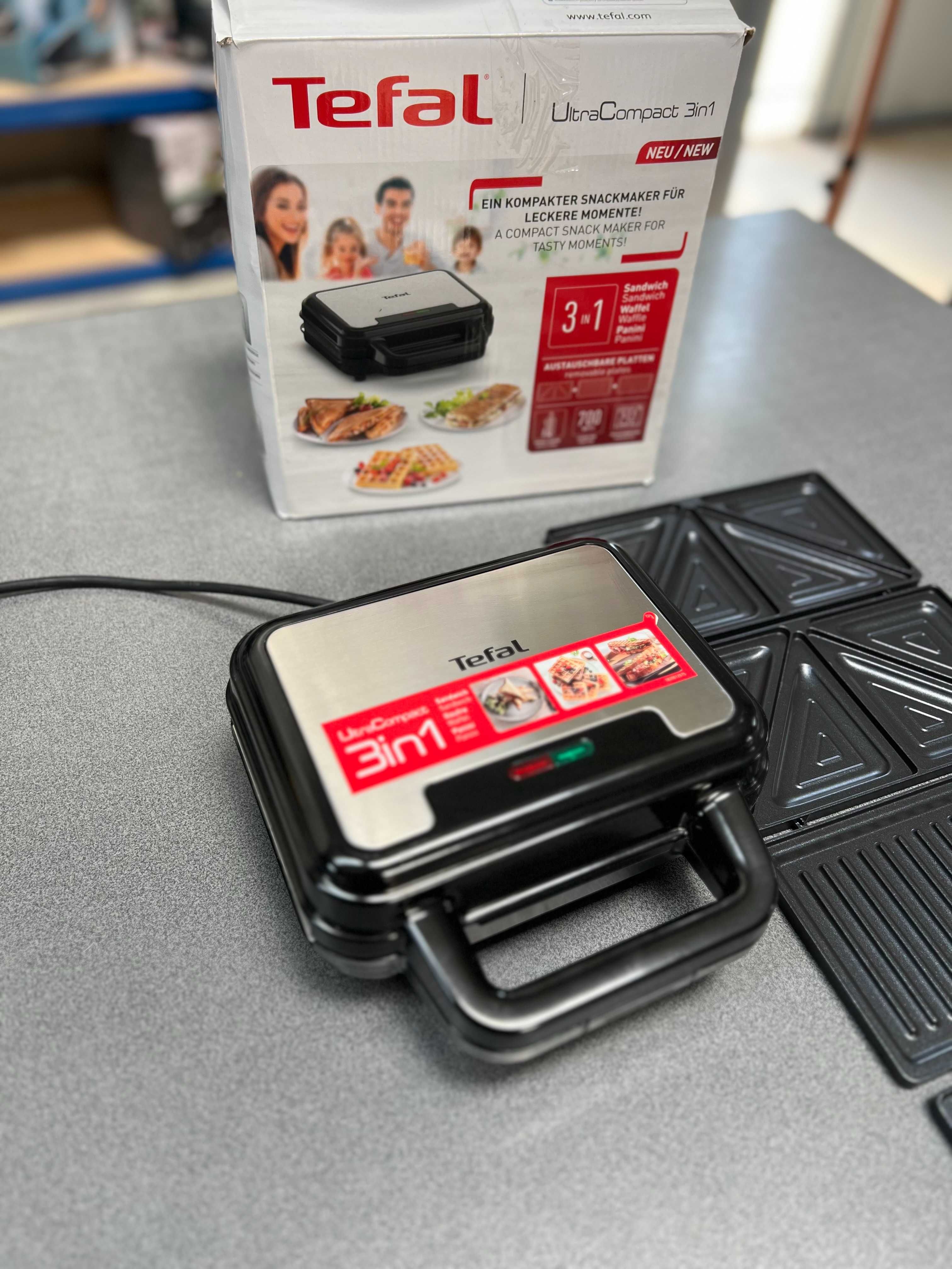 Уред за Сандвич - Tостер - Гофретник Tefal UltraCompact 3 в 1 , 700W
