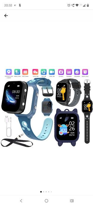 Ceas SmartWatch GPS Copii LikeSmart™ KinderCare 56, Monitorizare GPS,