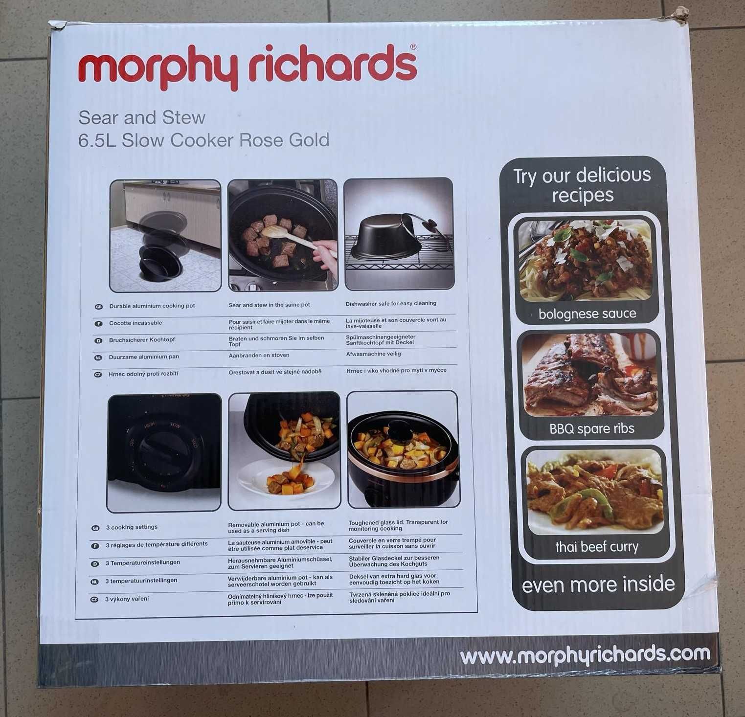 Oala Slow Cooker Morphy Richards 6.5 l