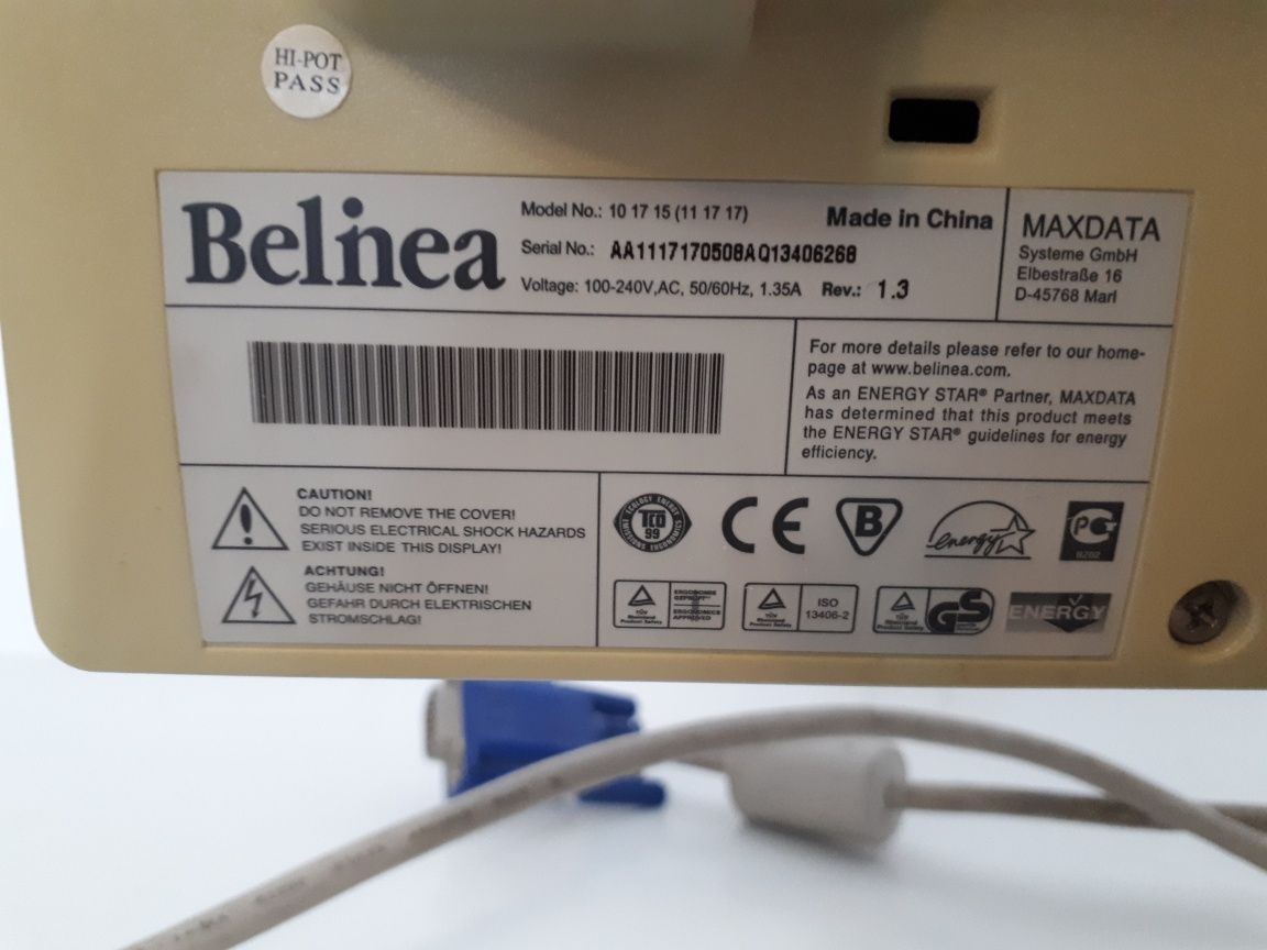 Продам монитор жк Belinea 10 17 15