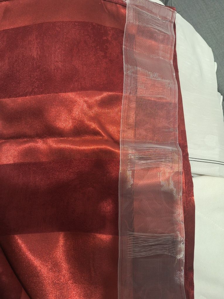 Set draperii rosii blackout 5m lungime