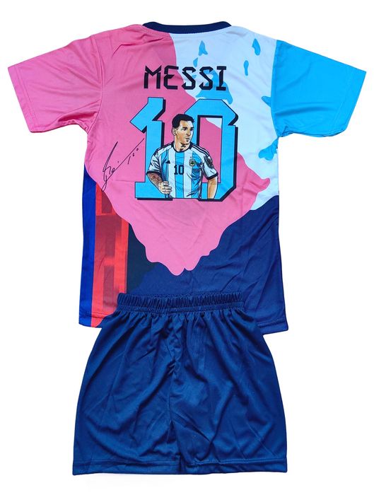 Детски футболен екип Меси лимитирана серия тениска Messi комплект