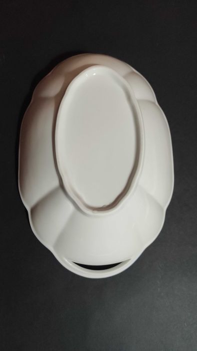 Голям порцеланов панер /фруктиера с дръжки