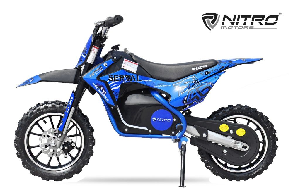 Mini motocicleta electrica NITRO Eco Serval 500W 10/10 #Albastru