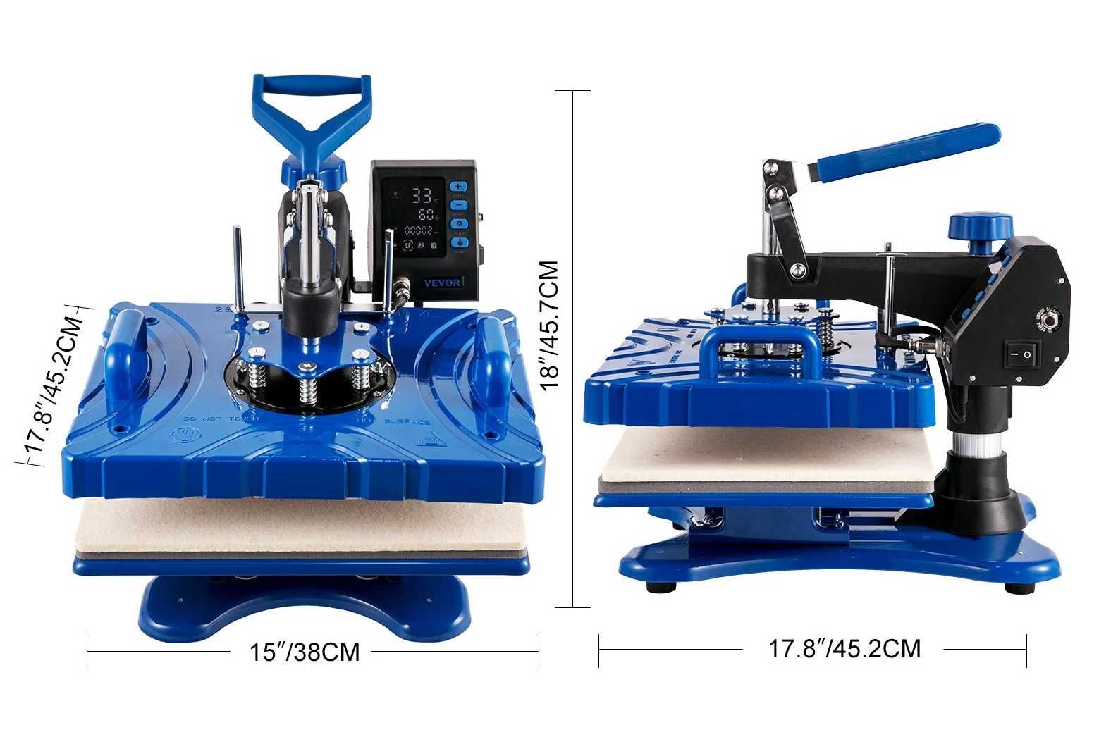 Presa termica personalizari 6in1, factura, garantie