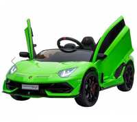 Masinuta electrica Lamborghini Aventador SVJ green cu roti EVA