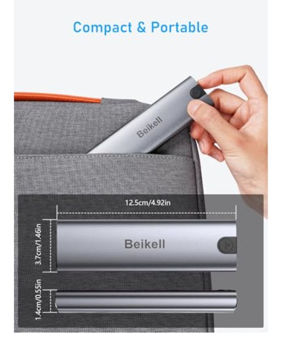 Rack SSD M.2 NVME SSD Enclosure, Beikell USB C 3.2 Gen 2*1 10Gbps M.2