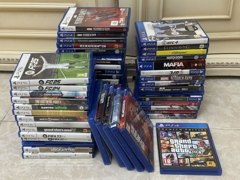 Игры на PlayStation 4 и 5 FIFA UFC GTA MK11 RDR Call of Duty Assassins