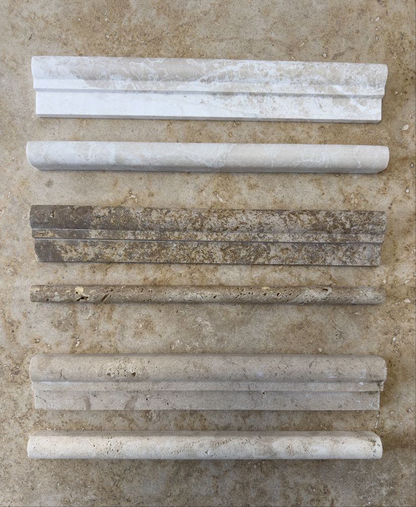 Profile Travertin Noce Medium White