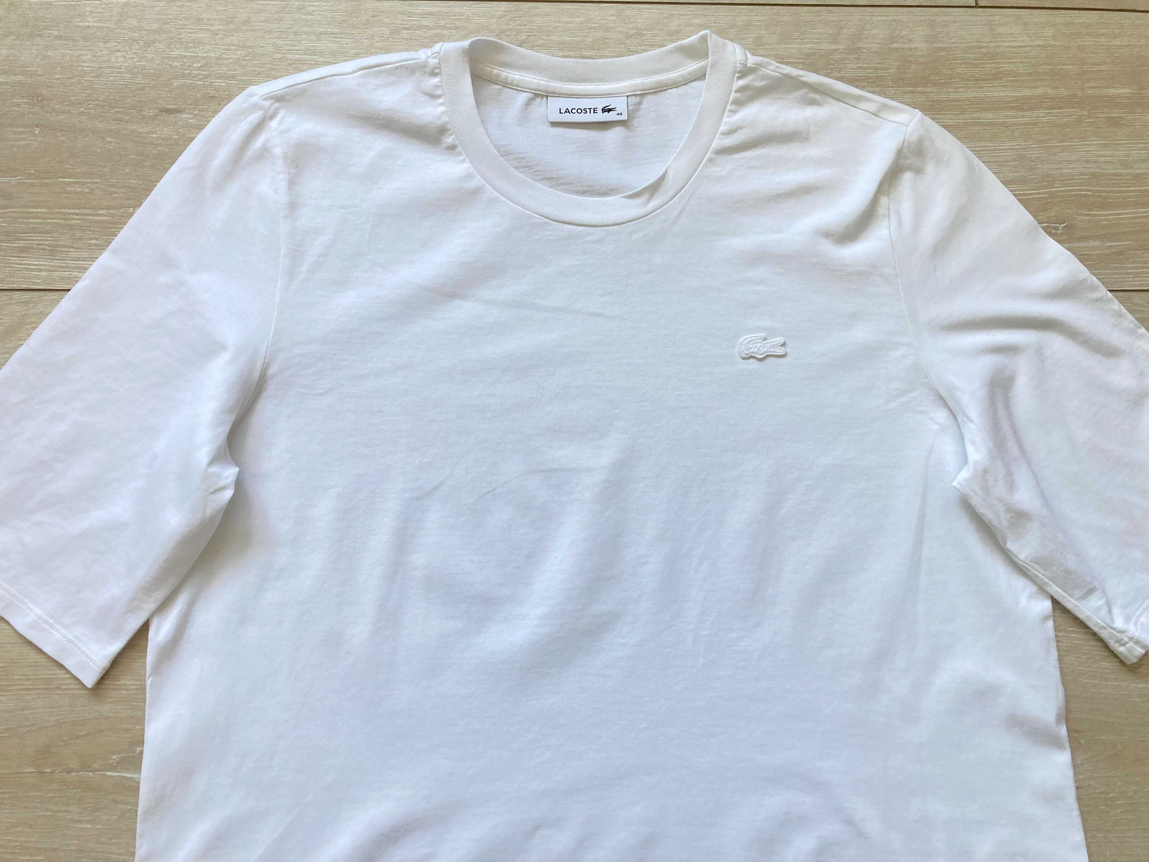 Lacoste женска бяла памучна тениска размер 48