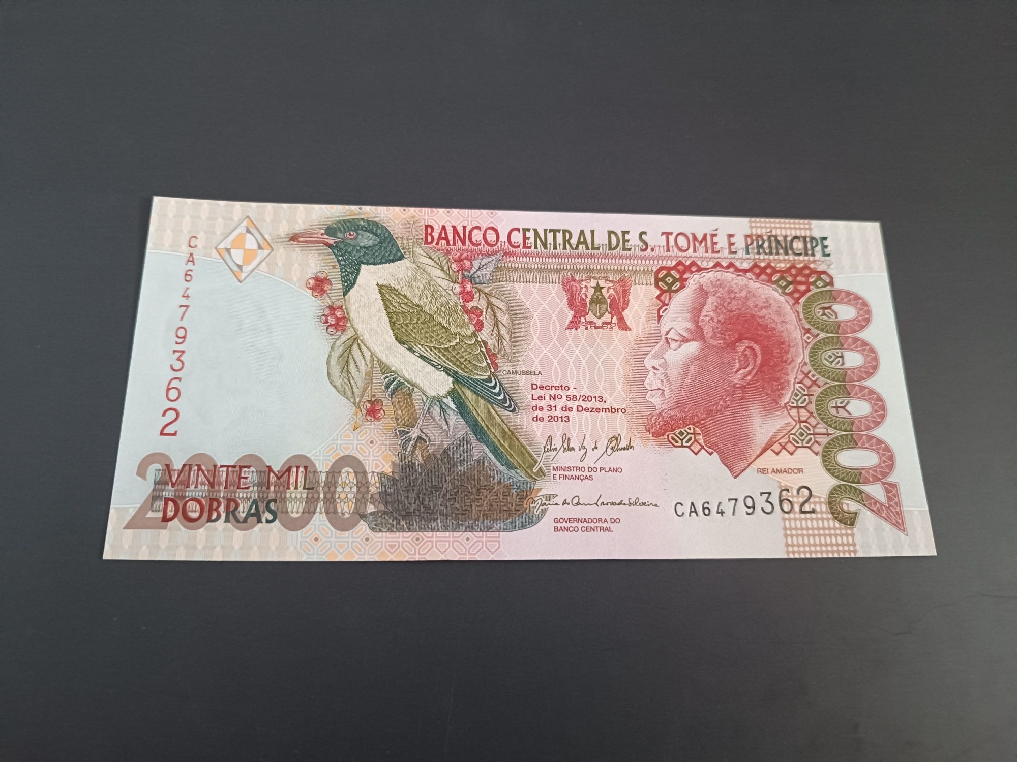 Bancnota 20000 dobras Sao Tome e Principe