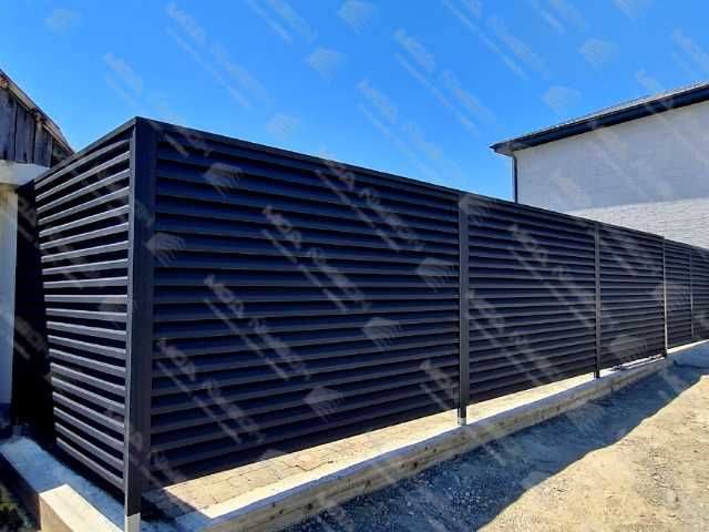 Забор жалюзи из металла