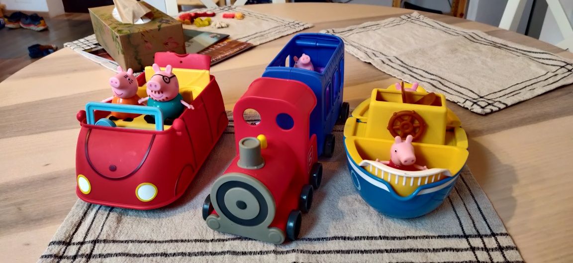 Jucarii Peppa pig tren barca masina