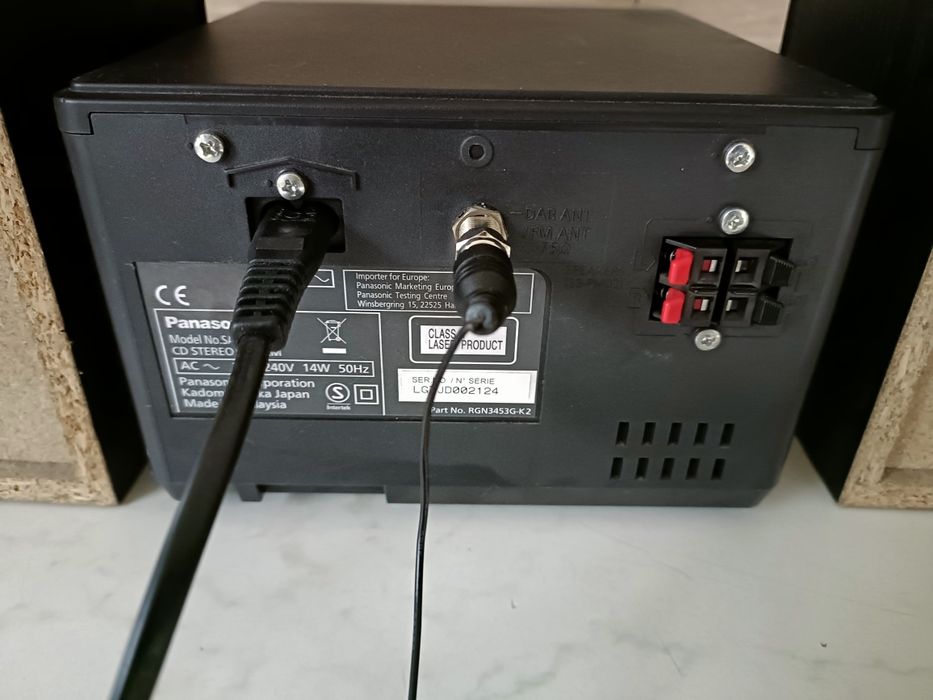 Panasonic SA PM 250 B, sistem audio, Bluetooth, USB, FM, CD player