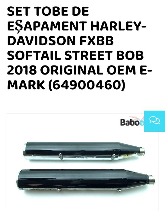 Far moto cu led si evacuari Harley davidson