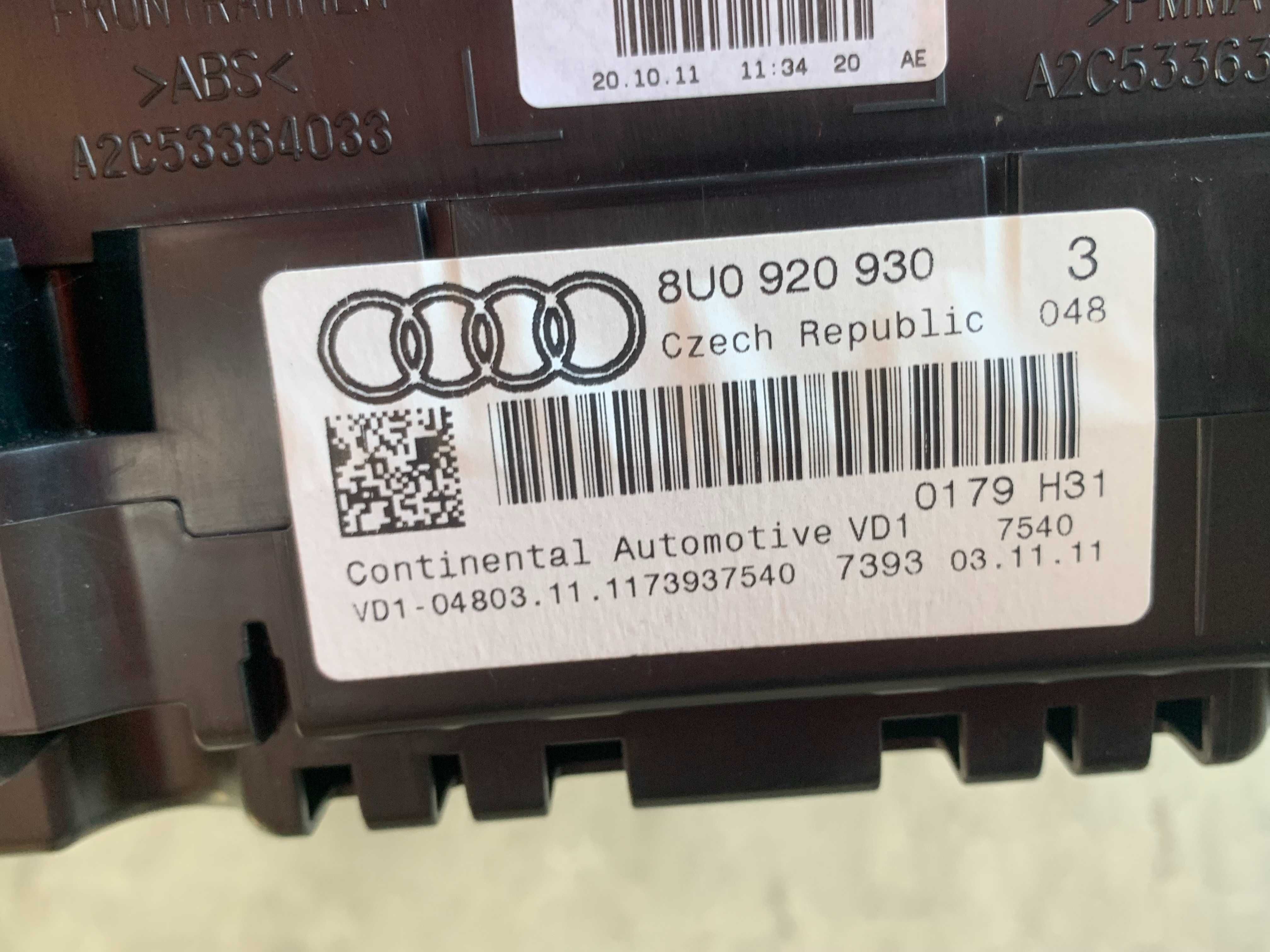 Ceasuri de bord Audi Q3 8U benzina cod 8U0920930