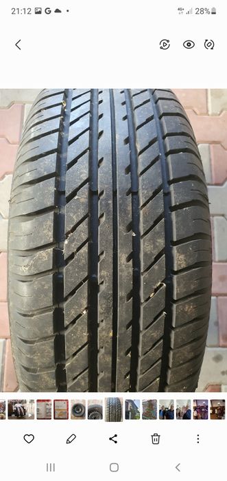 Cauciuc cu jantă tablă. 205/ 60 /15