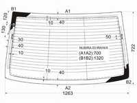 Стекло заднее с обогревом CHEVROLET LACETTI /DAEWOO NUBIRA 4D 04-13 Su