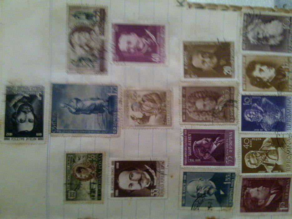 clasor mic cu timbre vechi R.P.Romania
