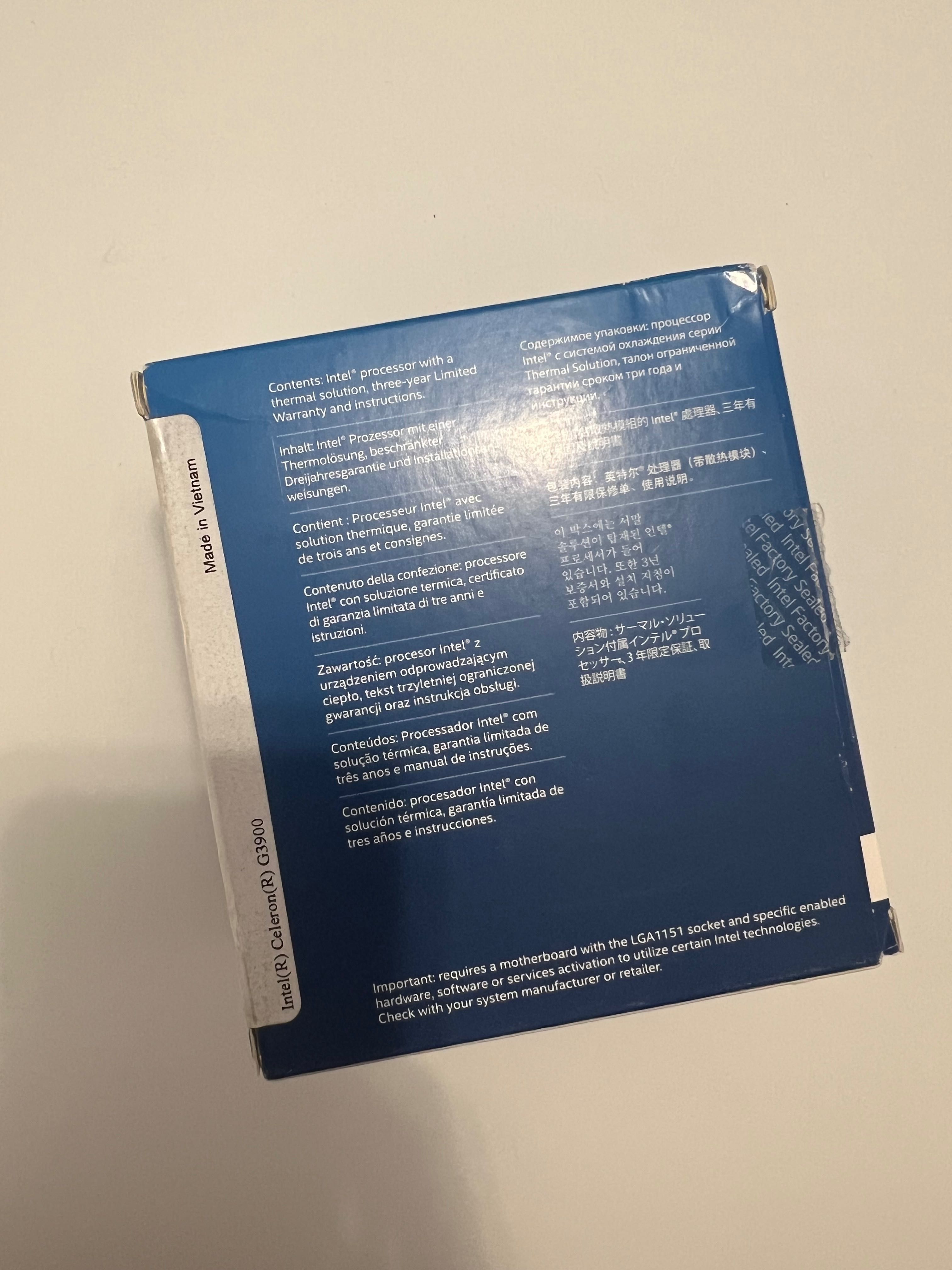 Процесор Intel g3900