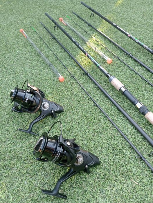 Set 2 Lansete Feeder Sirena 3.9m 3+3 Tronsoane Carbon 100%