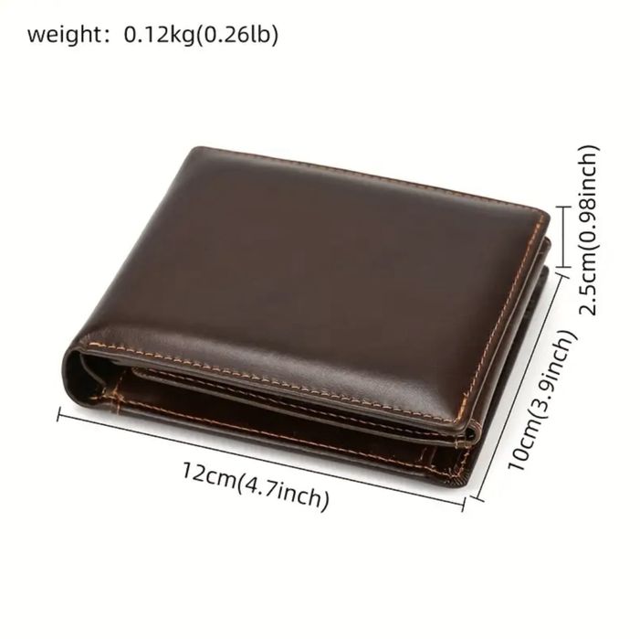 Висококачествен/Професионален и голям мъжки кожен портфейл със защита!