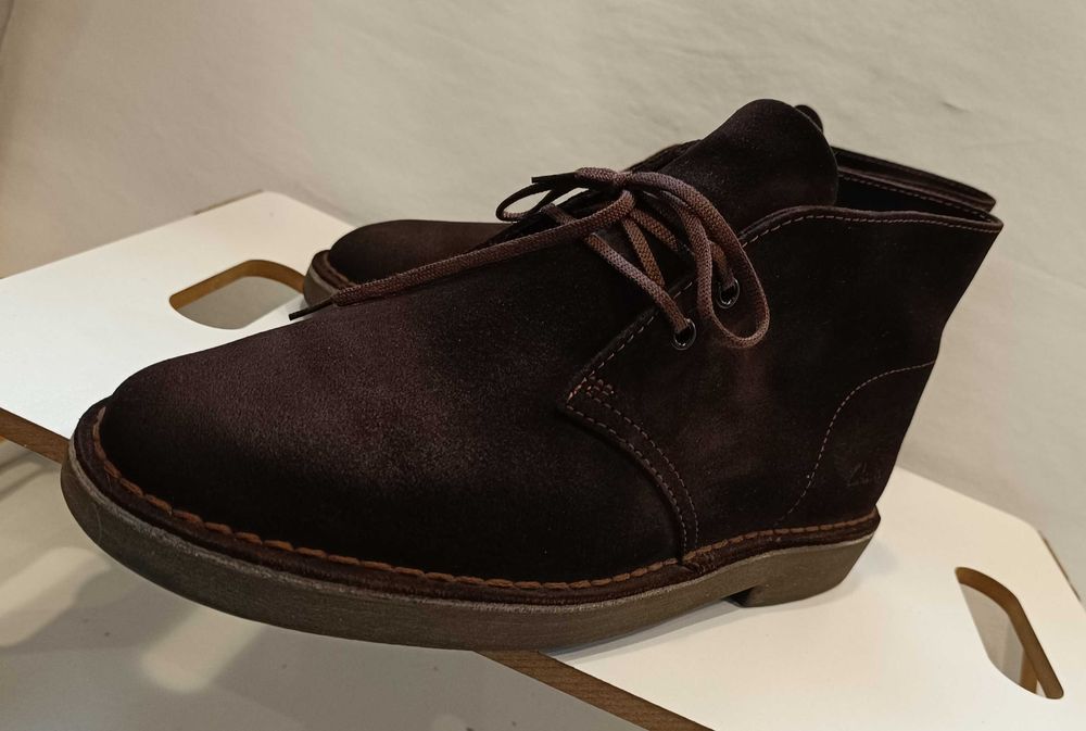 Ghete chukka 41 premium Clarks NOI piele naturala moale