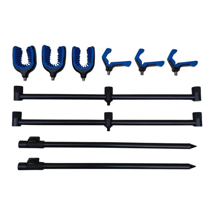 Set 2 BUZZ BAR FEEDER CU picheti si suporti feeder 3 posturi+geanta