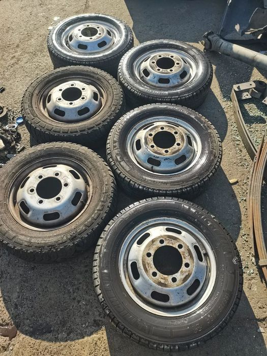 6 Jante echipate cu cauciuc IVECO DAILY 195/75R16C 110/108 R