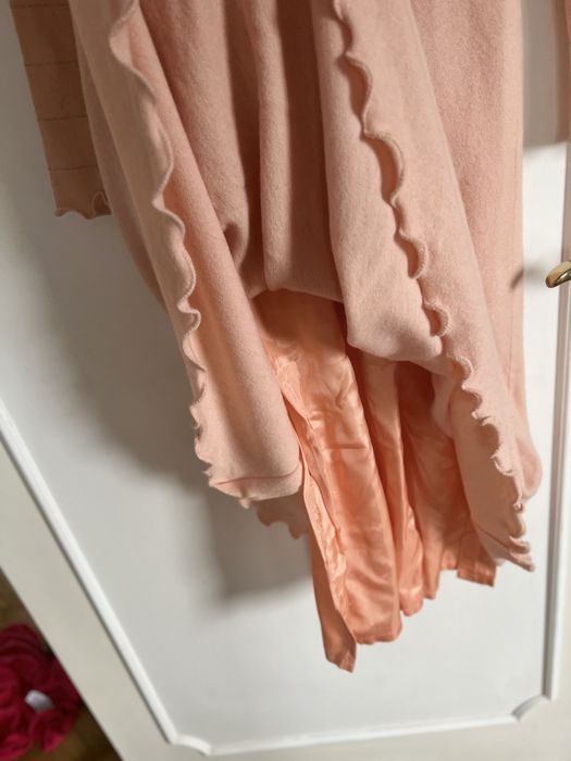 Rochie din Lana superba roz pudrat nr 38/ M cu jupa