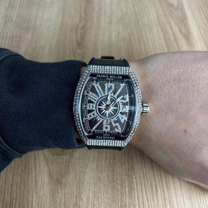 Franck Muller Yachting – Black Edition • Нов • Диаманти