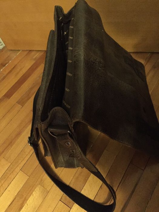 Geanta laptop din piele