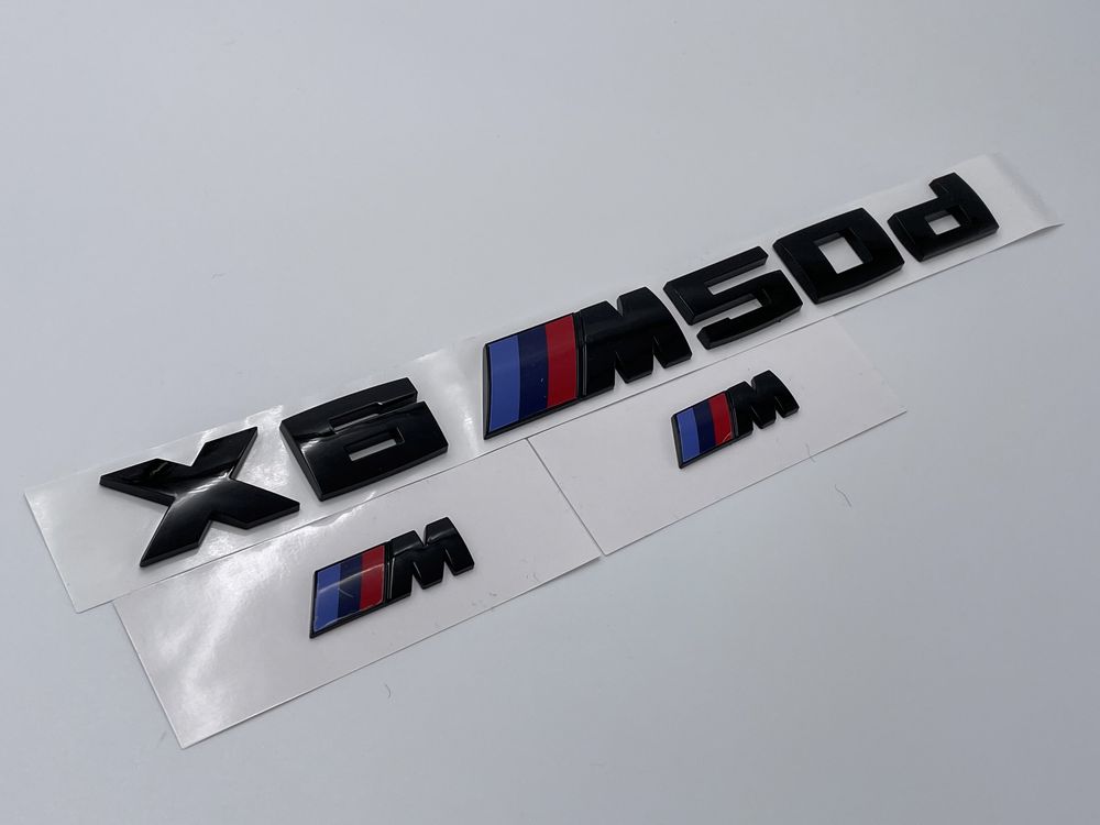 Set Embleme BMW X6 M50d negru