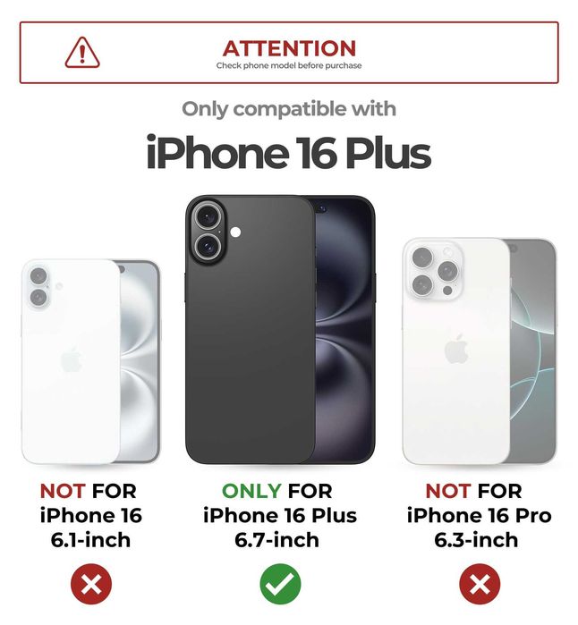 Husă Dexnor pentru iPhone 16 Pro pentru cameră și suport- Roșu, Verde