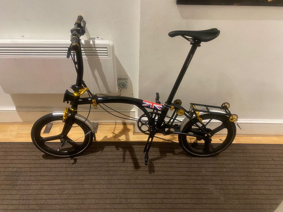 Bicicleta brompton 7 viteze ( roti si ghidon din carbon)