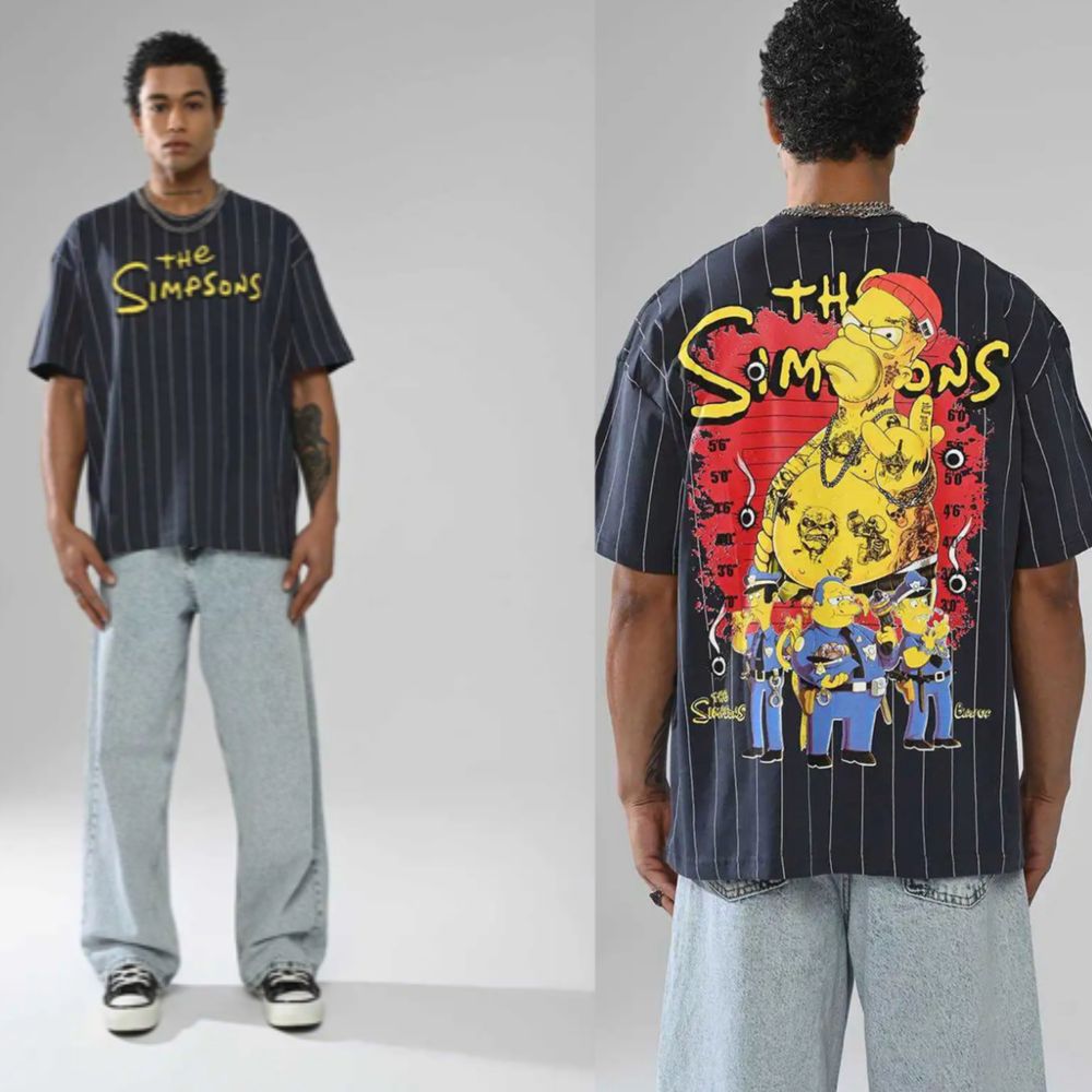 Тениска Oversize Simpsons, Nirvana / С-ХХЛ