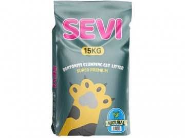 SEVI (СЭВИ) - Наполнитель бентонитовый комкующийся без запаха, 15 кг