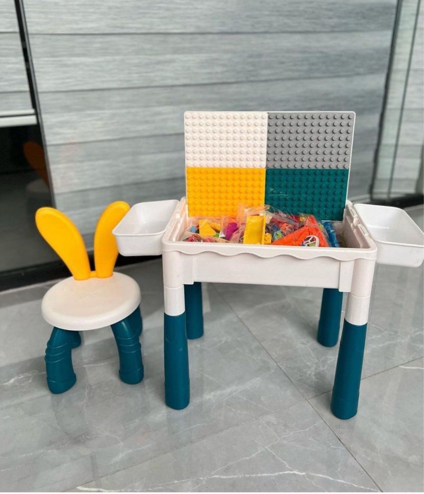 Детский Lego стол стул