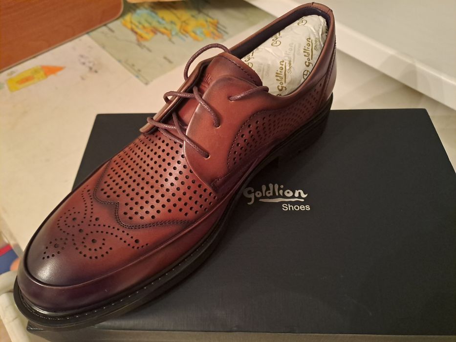 Кожаные мужские туфли