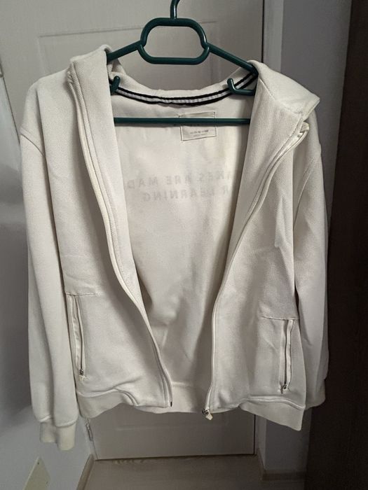 Hanorac alb Zara