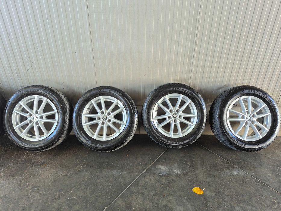 Skoda Octavia/Superb 16'' 5x112 ET45 + Зимни гуми 215/60/16 Stratos HP